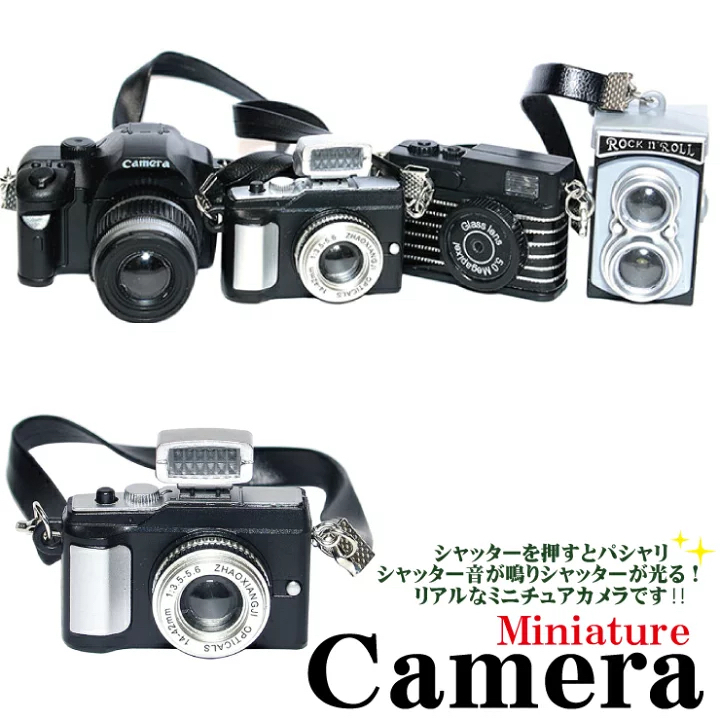 1件 古董 复古风格 相机 毛绒玩具 玩偶等均可安装 玩偶用品 小配件 玩偶装饰 迷你模型 钥匙扣 还能发出快门声