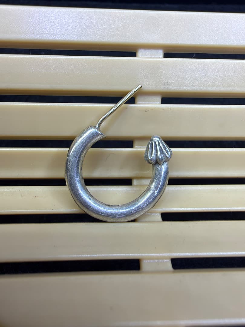 CHROME HEARTS 环形耳钉 男士 银色 SV925