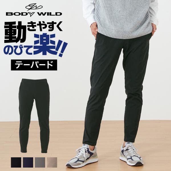グンゼ GUNZE ボディワイルド ストレッチパンツ メンズ チノパン ゴルフ 年間 テーパード ボトムス S M L LL BDN05K