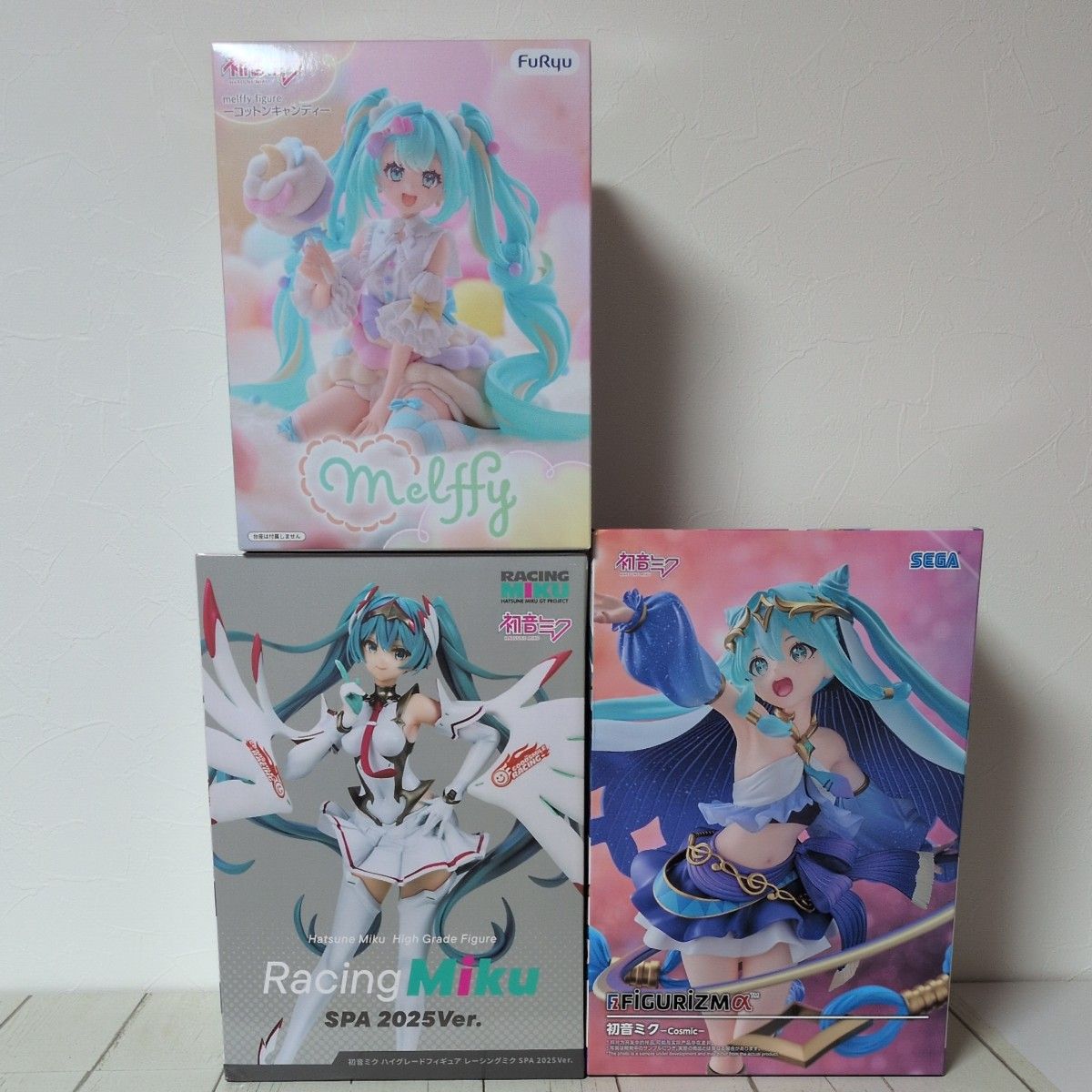 Hatsune Miku High Grade Figure Racing Miku FIGURIZMα Cosmic Melffy Figure Cotton Candy