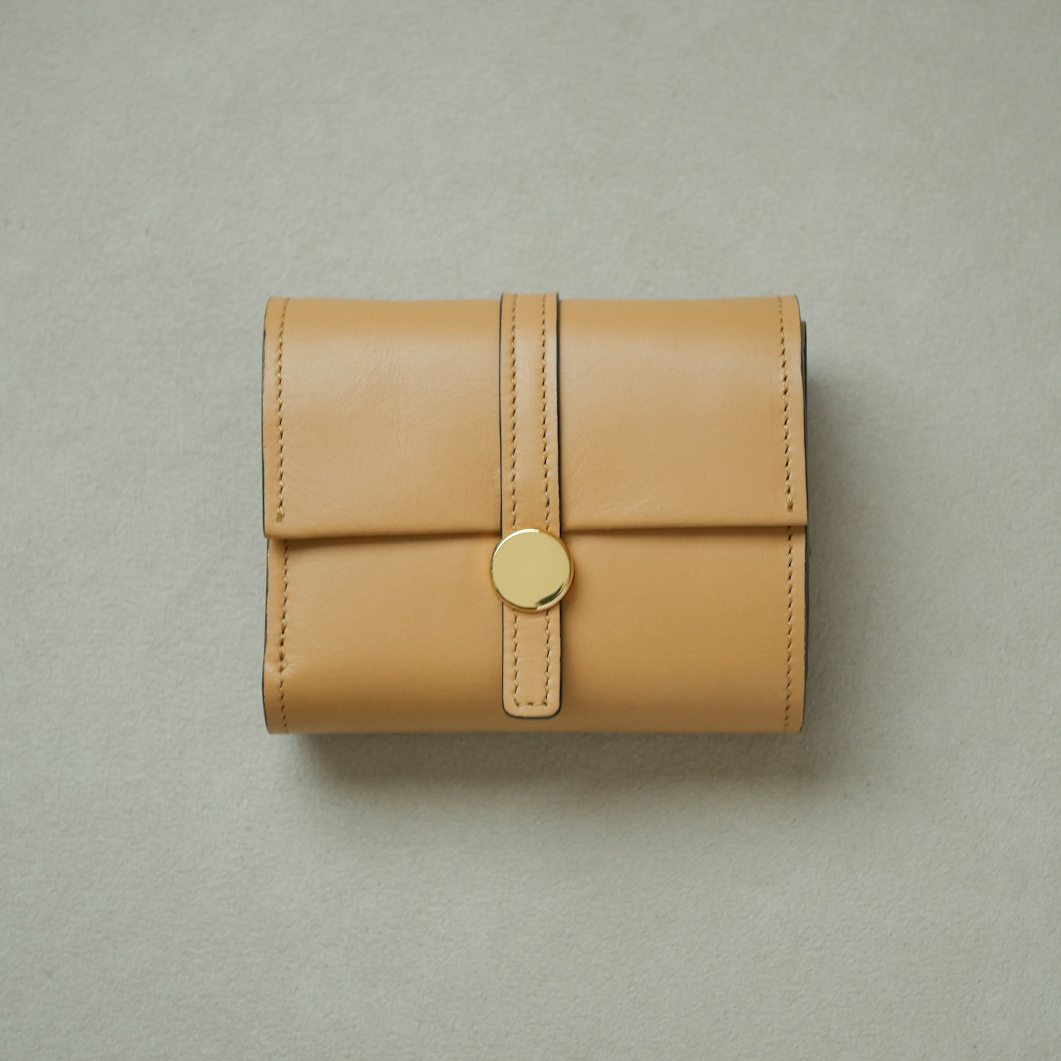 【Fulfill】compact wallet/light camel