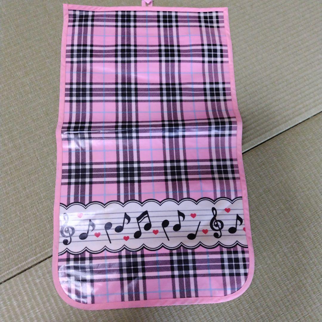 School Backpack Cover, Musical Note Pattern, Tartan Check