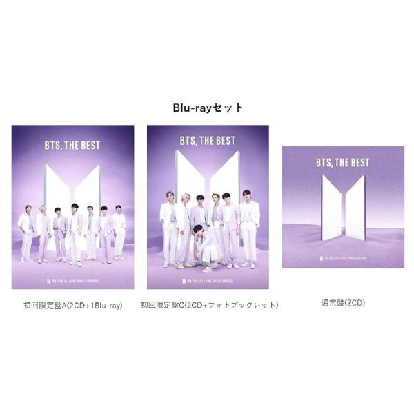 BTS , THE BEST (蓝光套装:初回限定盘A( 2CD + 1Blu-ray )+初回限定盘C+通常盘)(特典:大尺寸封面(2张套装)附赠)