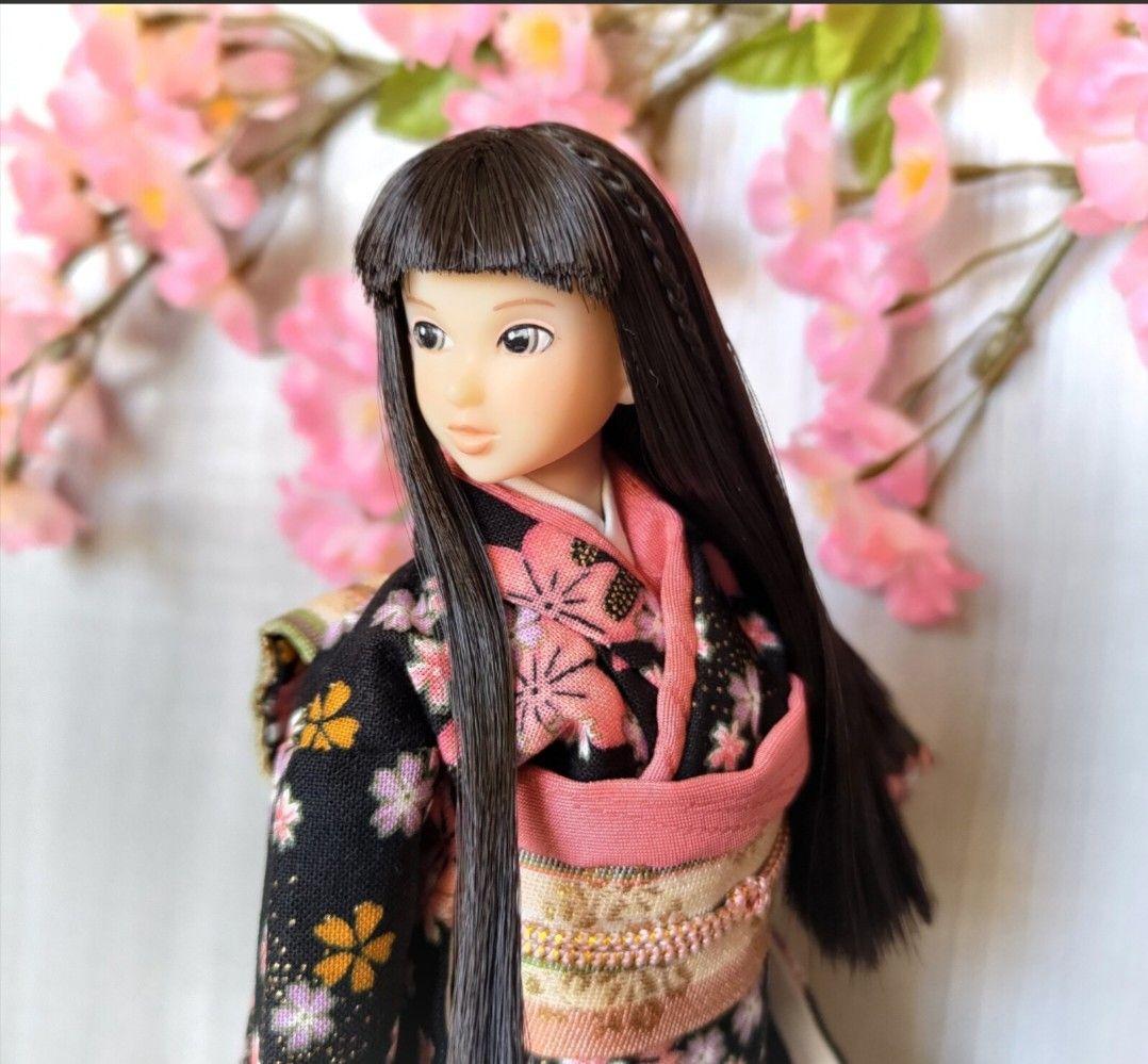 娃娃和服·樱花图案【推荐用于珍妮、momoko】27cm娃娃 新年