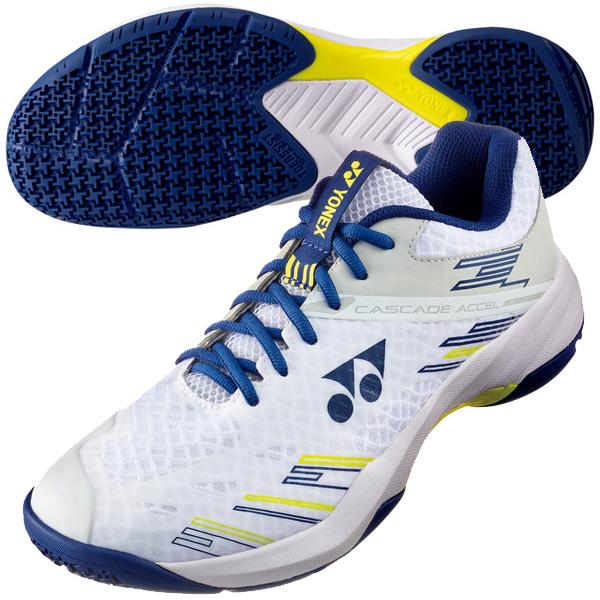 ヨネックス YONEX バドミントンシューズ パワークッションカスケードアクセル SHBCA1-100 バドシューズ 3E ホワイト