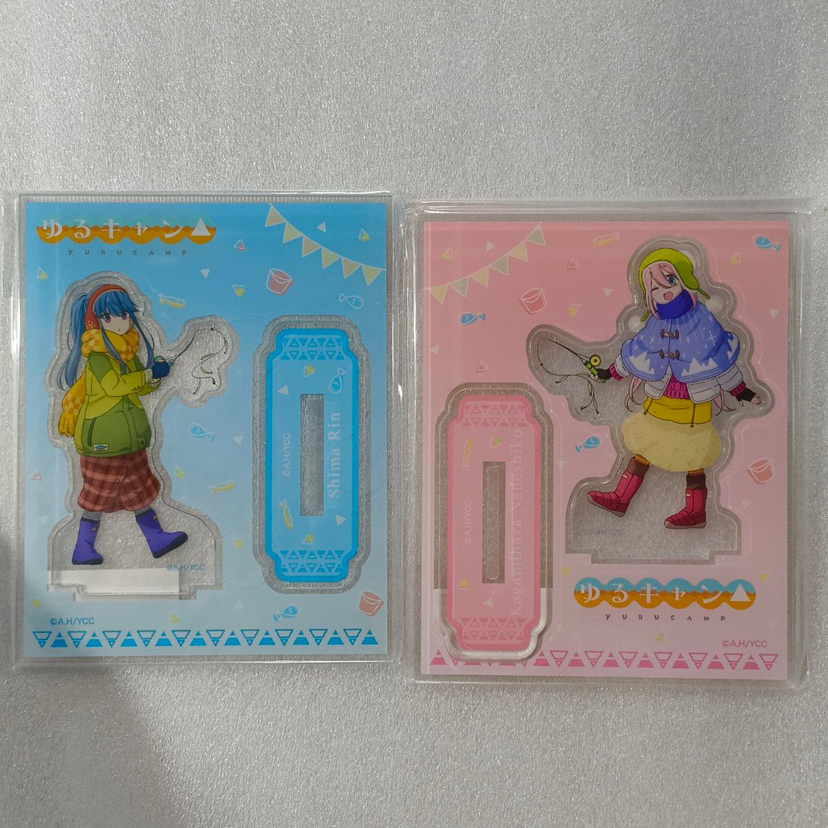 Yuru Camp△ Acrylic Stand (Set of 2): Nakagawa Nadeshiko, Shima Rin — Manga Time Kirara Anime Goods, Acrylic Stand, A-Frame 0