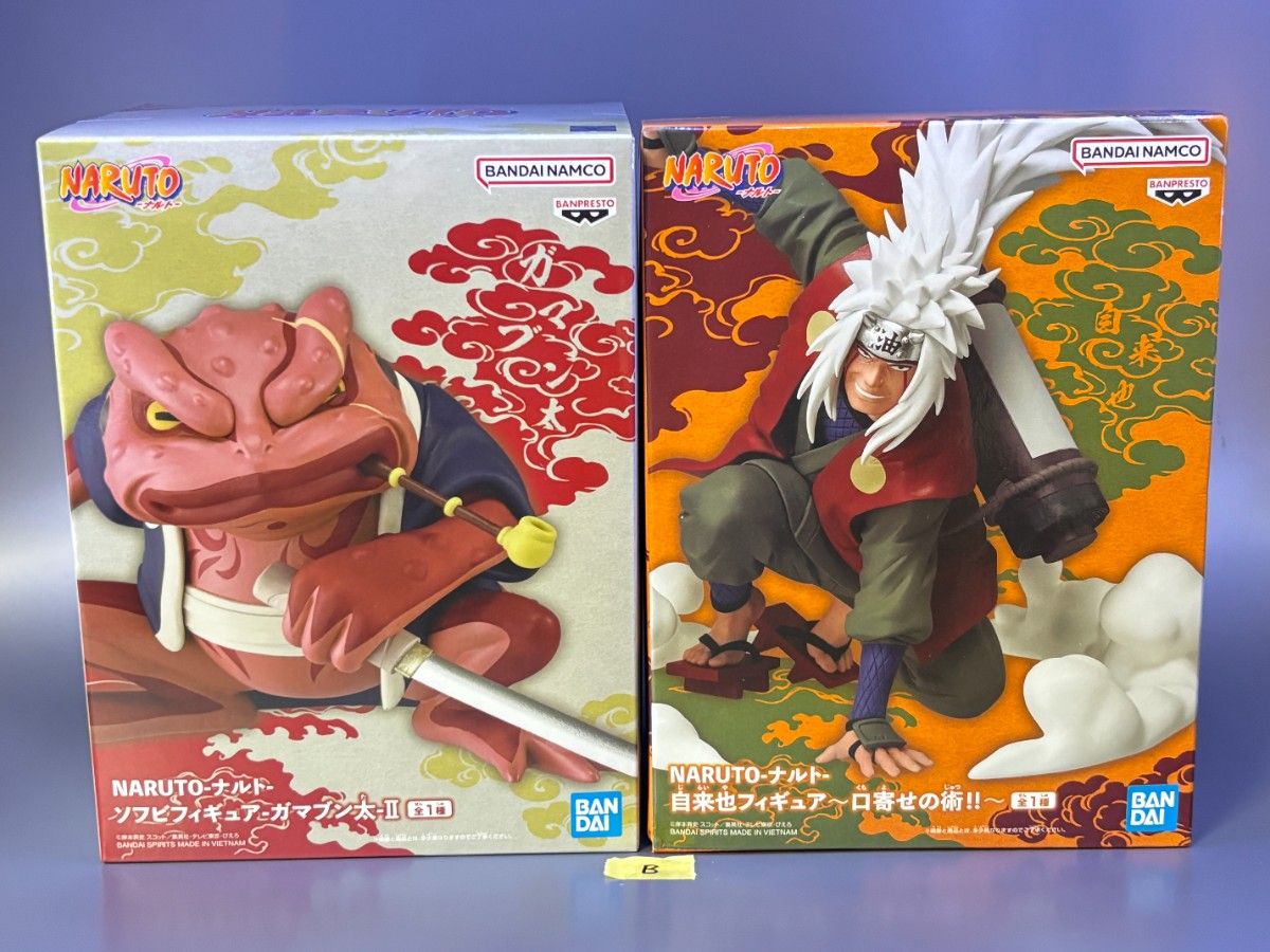 【Unopened Shipment】NARUTO Jiraiya Figure Summoning Technique Gamabunta-II Soft Vinyl Figure b