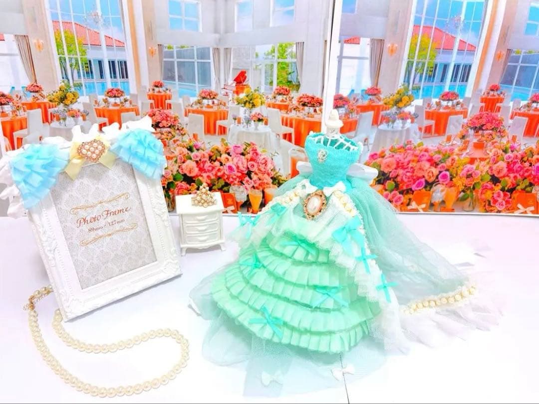 One-of-a-kind ♡ Wedding Dress Miniature ♡ To Tiffany's Banquet II ♡ Rikachan Clothes