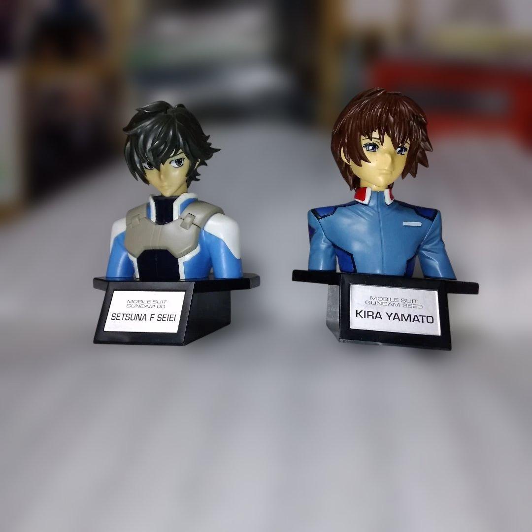 万代.模型崛起半身成品F.刹那·塞伊&基拉·大和2体套装