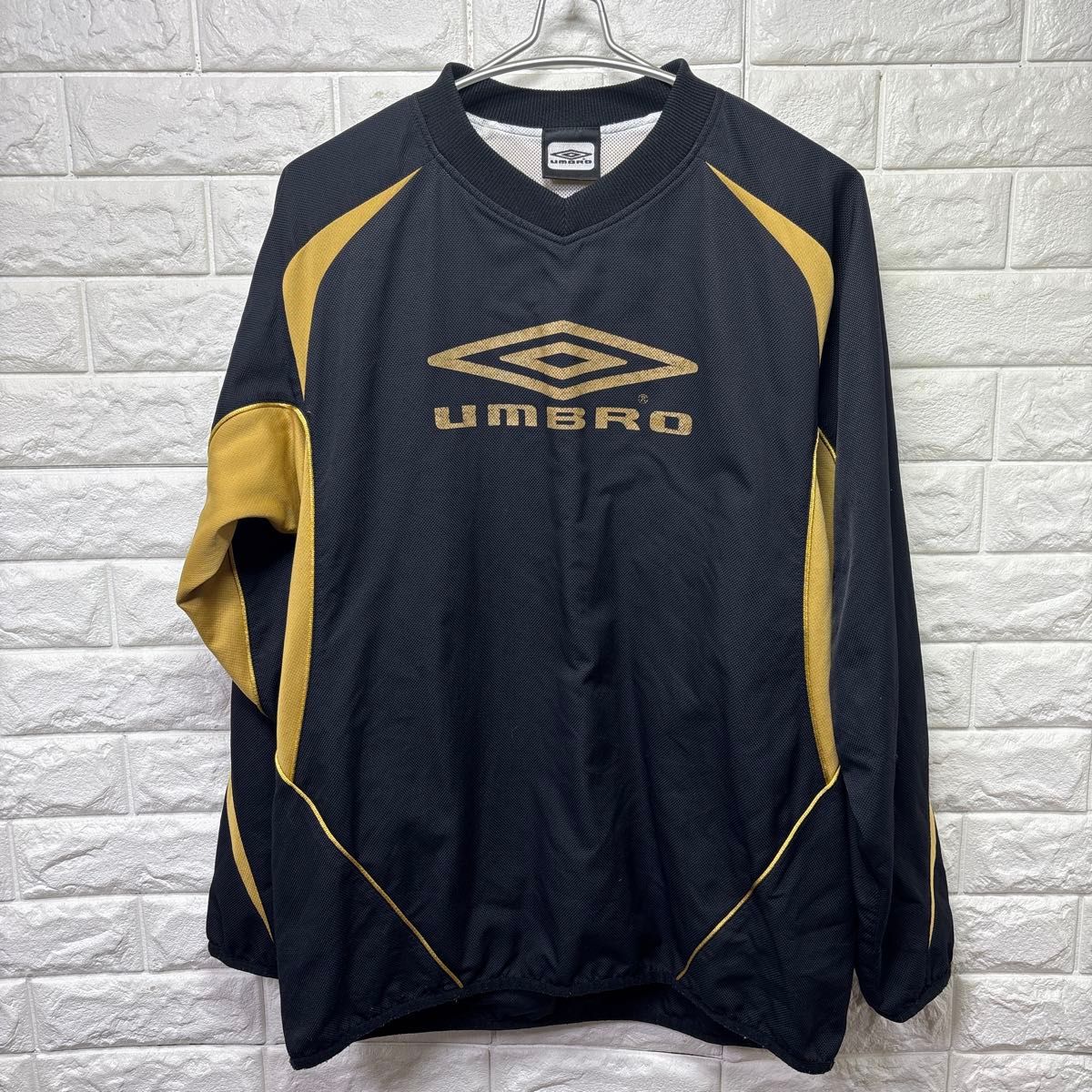 UMBRO 安布罗 长袖 运动背心 训练服 黑色×金色