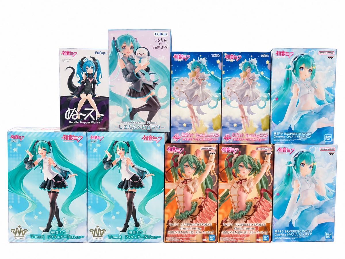 初音未来 手办 10件套 打包出售 抓娃娃奖品