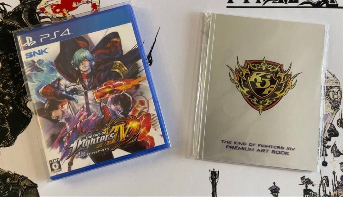 【新品未使用】PS4 KOFXIV ＋ ヒロアキ氏の描いたリバーシブルジャケット + アートブック