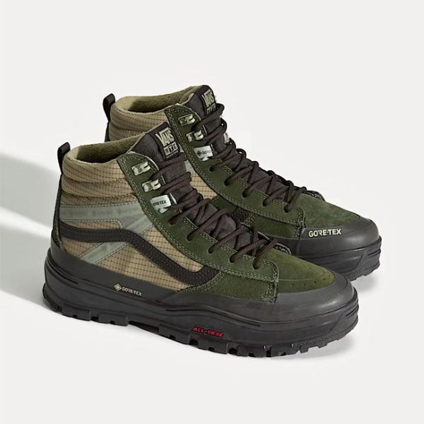 VANS 班斯 MTE 滑板高帮 戈尔特克斯 深绿色 男女款 防水 防寒 运动鞋 正品 热销
