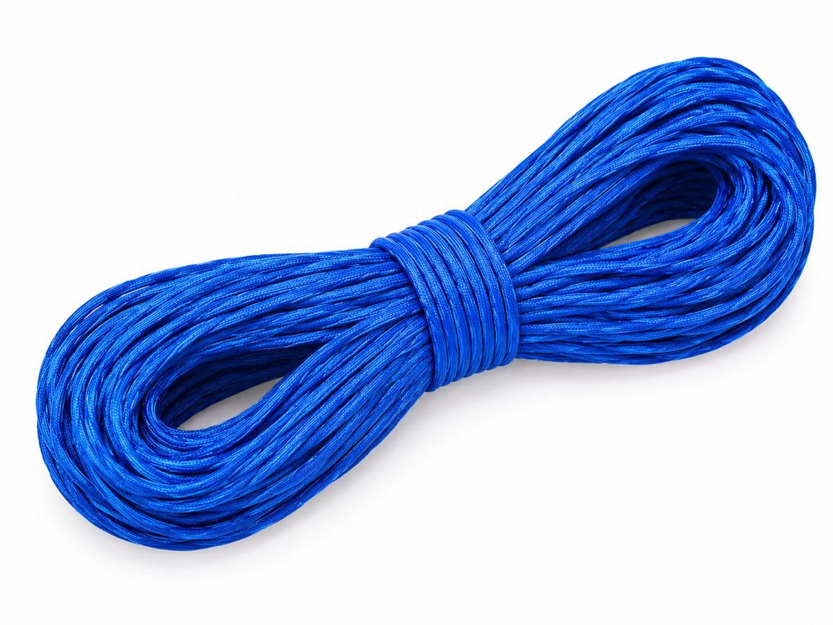 Paracord 4mm, 7-strand, 10m, Blue — for crafts, outdoor activities, and handmade projects