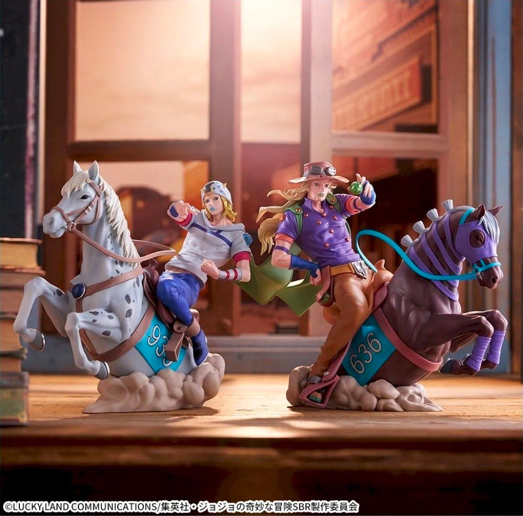 Steel Ball Run JoJo XrossLinkMAX Figure Johnny Joestar Gyro Zeppeli Set