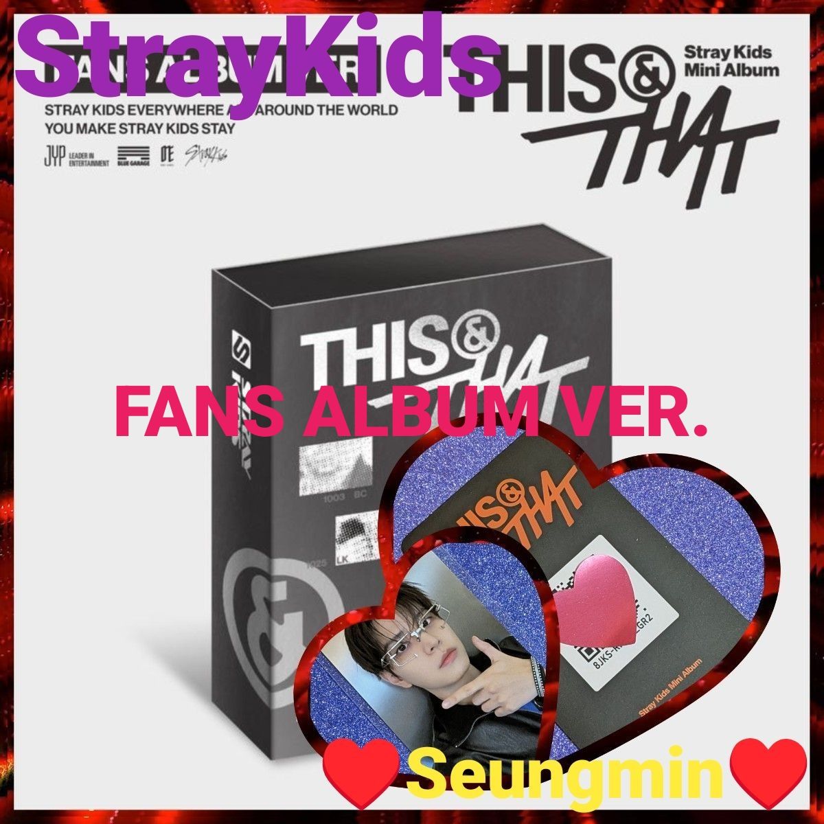 ◆StrayKids◆ THIS & THAT ( FANS ALBUM VER .) CODE CARD +购买特典/Seungmin
