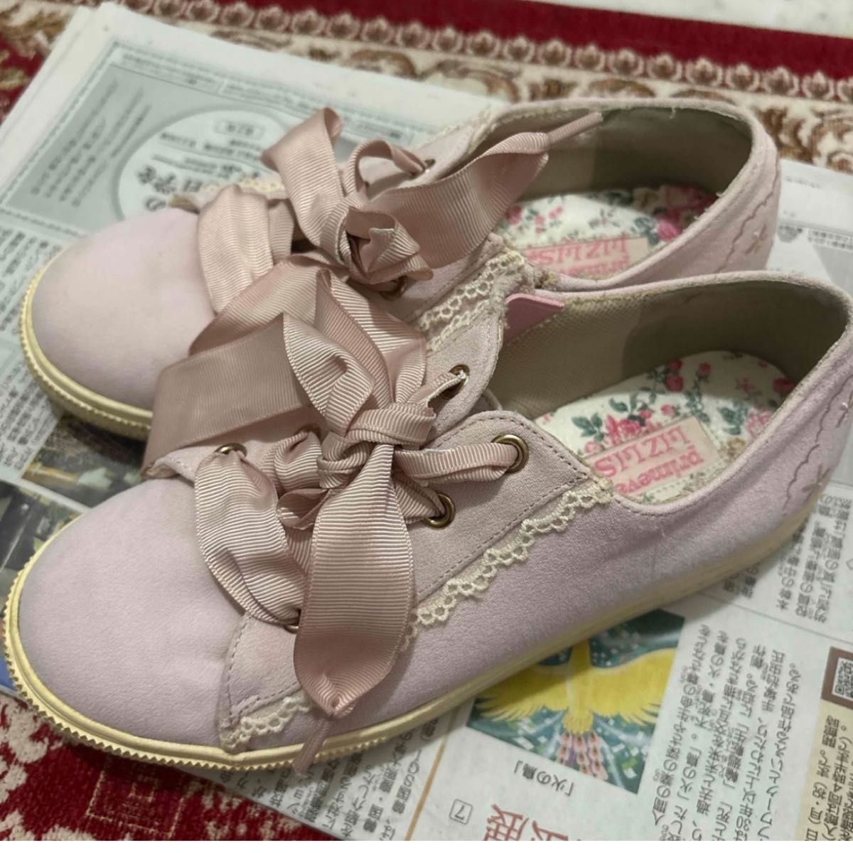 普里姆韦尔丽兹丽莎丝带运动鞋粉色