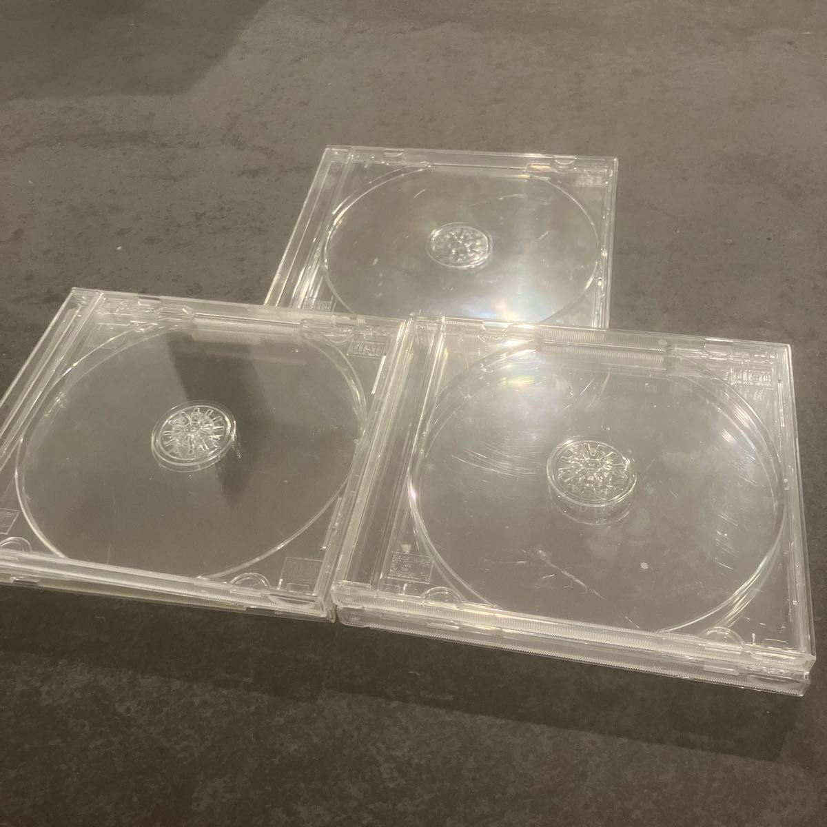 CDケース 5個セット クリア 透明 プラスチック製