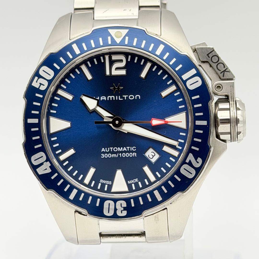 美品 汉米尔顿 Open Water H777050 蓝色 自动上链 带原盒
