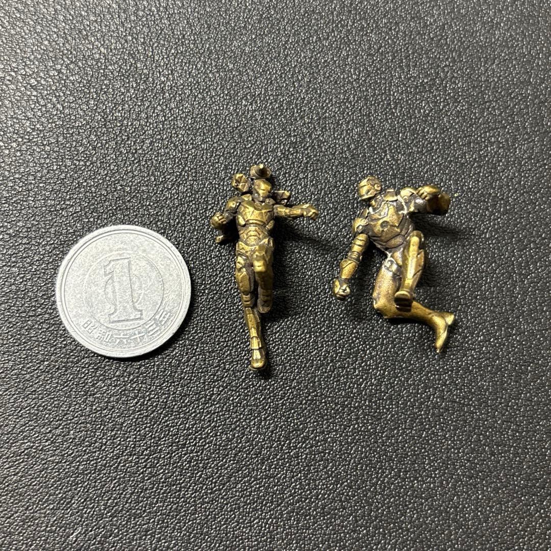 2-Piece Set! Iron Man Miniature Figure Armored Warrior Metal