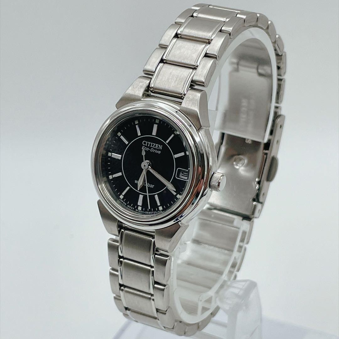 可运行 CITIZEN Eco-Drive 女士银色复古款
