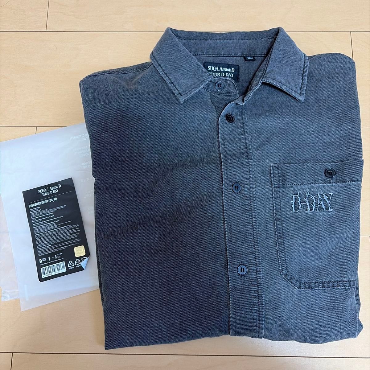 精品 Agust D SUGA D-DAY OVERSIZED SHIRT M号