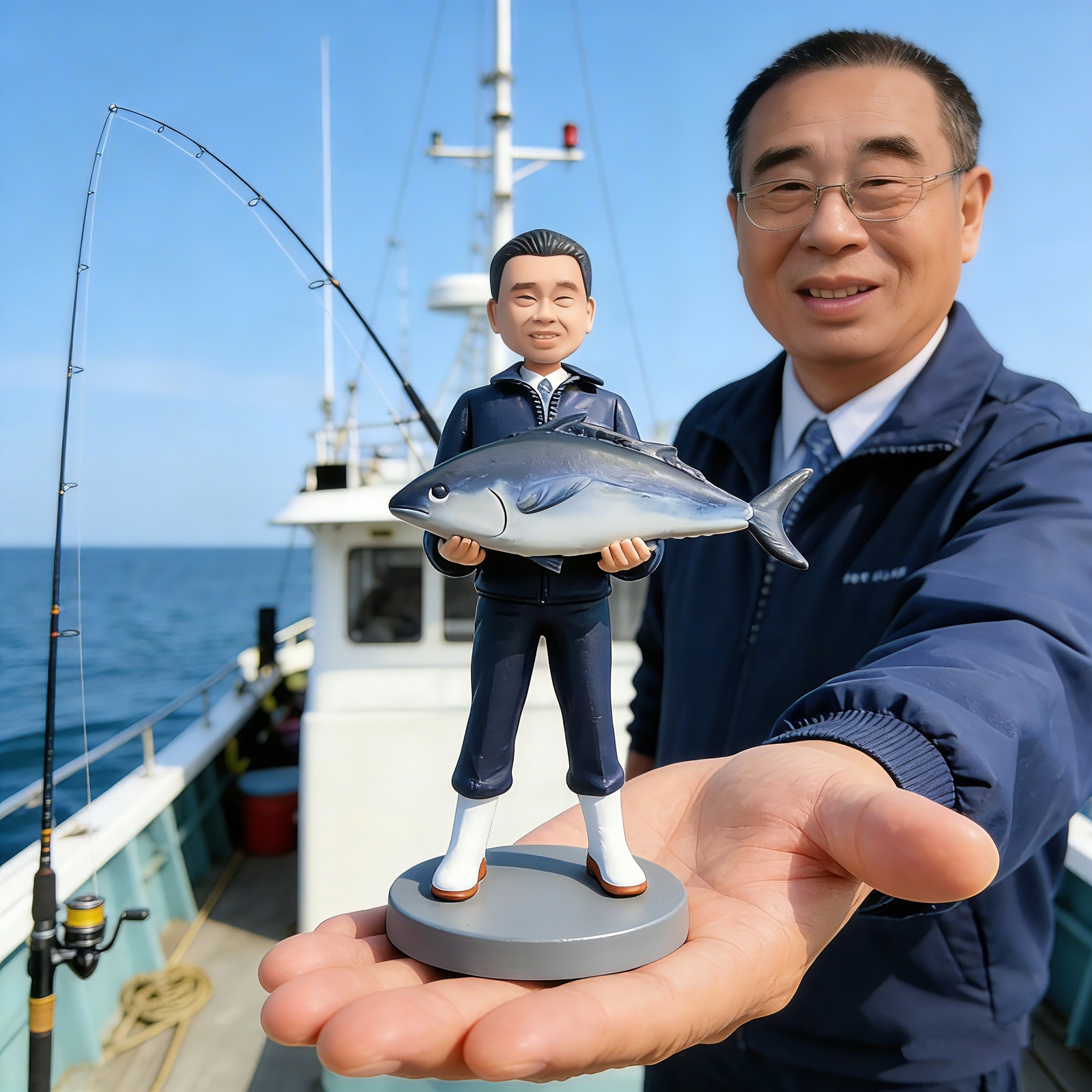 钓鱼手办 | 从照片制作的钓鱼爱好者礼物
