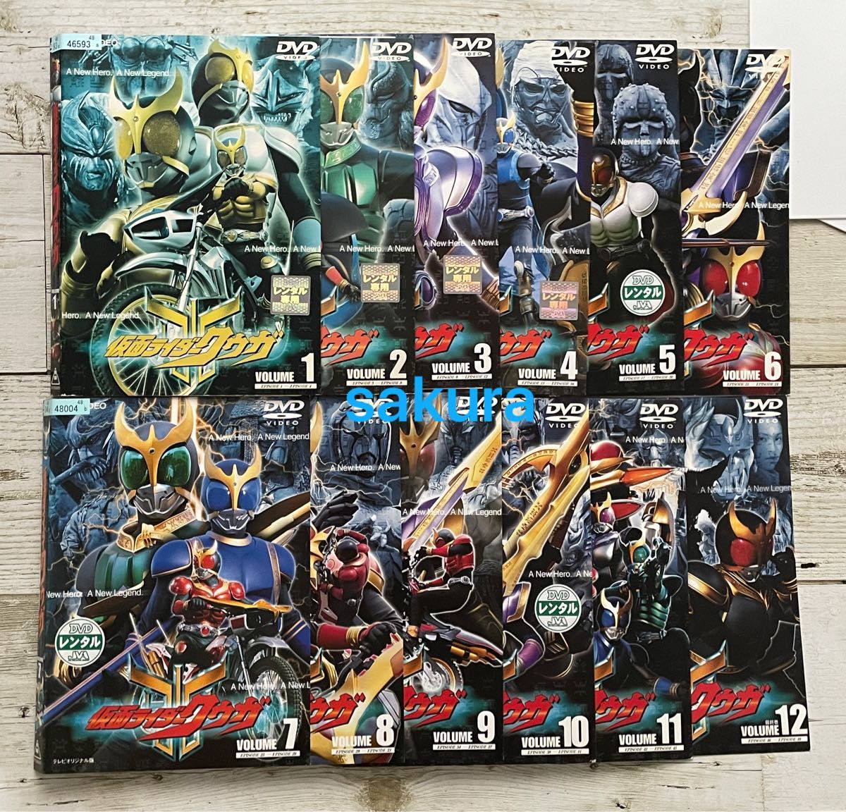 DVD 假面骑士空我 全12卷 租赁版 特摄英雄 超级战队系列