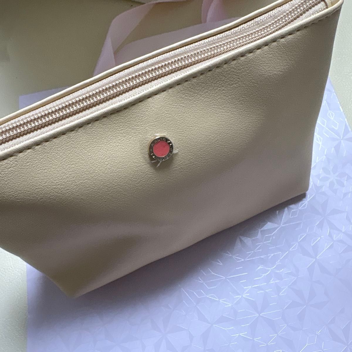New and Unopened Emirates Business BVLGARI Pouch Logo Orange