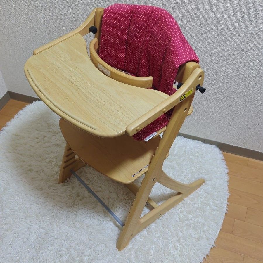 大和屋 Sukusuku Chair Plus 带桌板 自然色 附专用坐垫/安全带