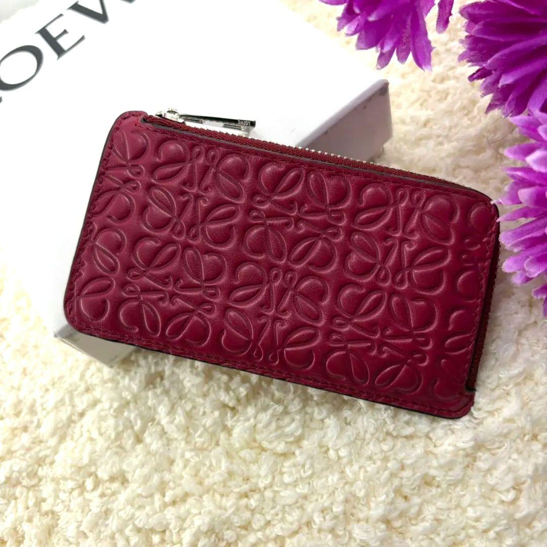 美品✨Loebe anagram红色行李箱硬币盒附件完备