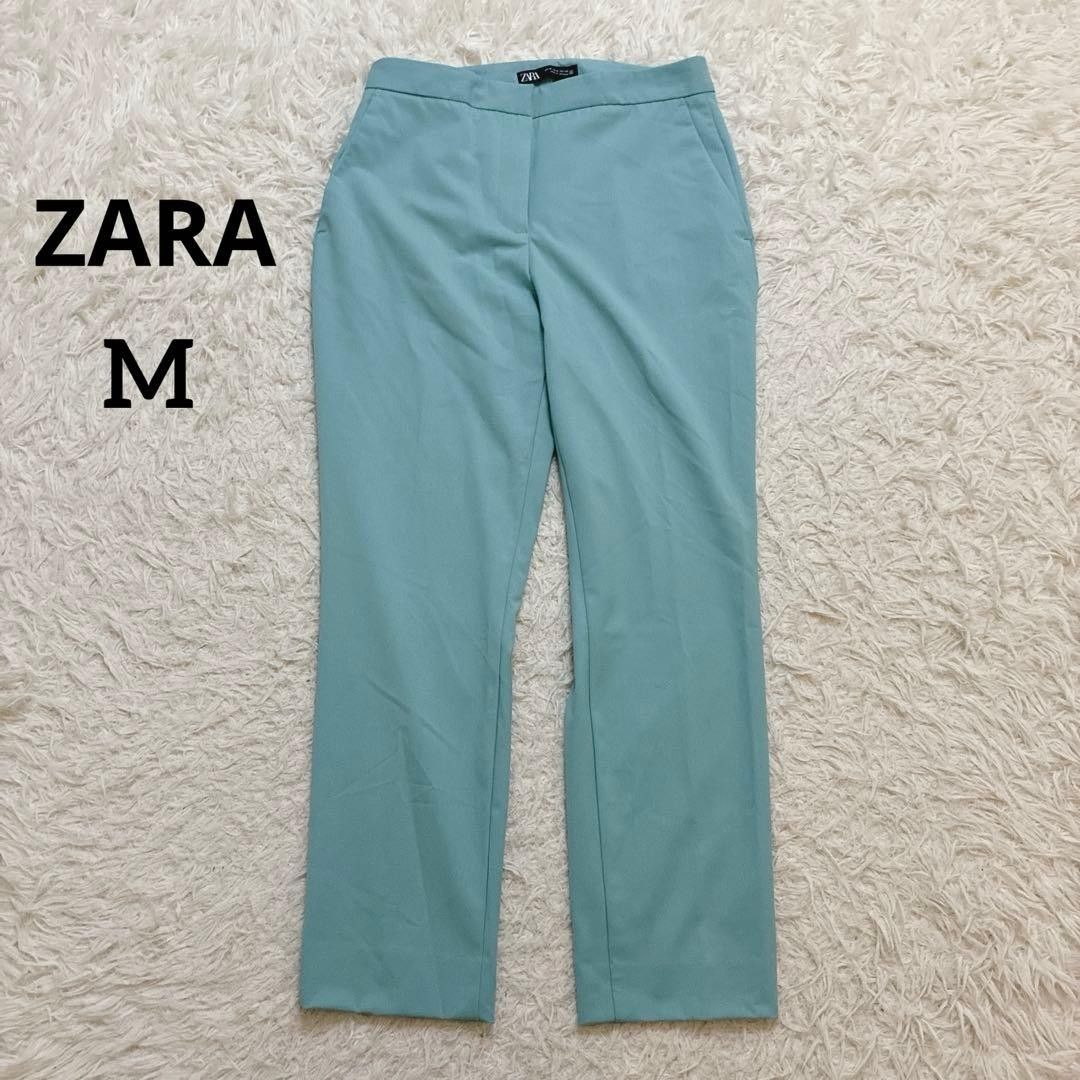 ZARA锐步锥形裤品相极佳38码M碧蓝色薄荷色