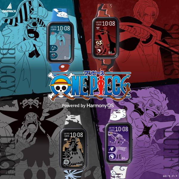 [Character change by step, heart rate, stress value] One Piece Smartwatch New Shiko Band Luffy/Buggy/Teach/Shanks Exclusive character board King color Waterproof IOS/Android