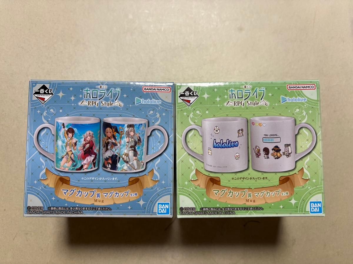 Ichiban Kuji Hololive RPG Style Mug Cup Prize 2-Piece Set