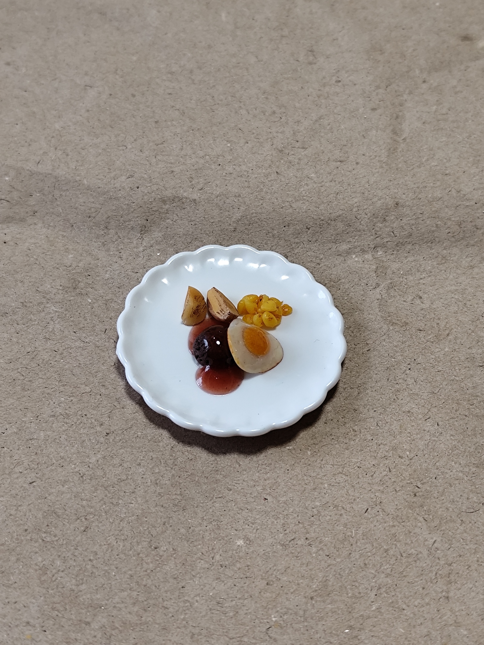 西式汉堡肉配煎蛋、炸薯条和黄油玉米♡