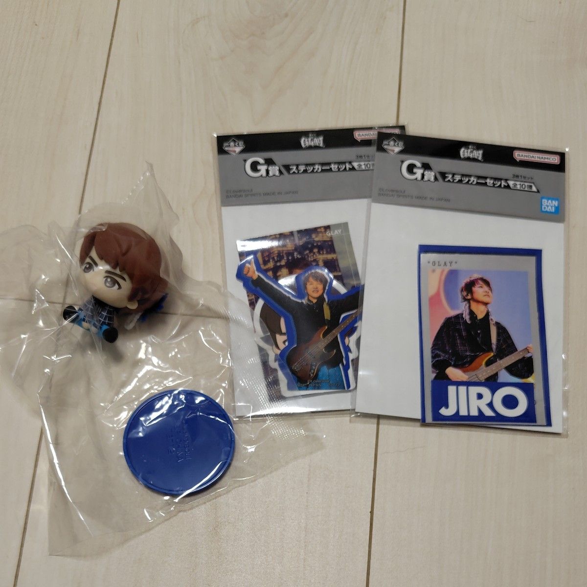 Ichiban Kuji GLAY JIRO Figure Sticker Set Prize C
