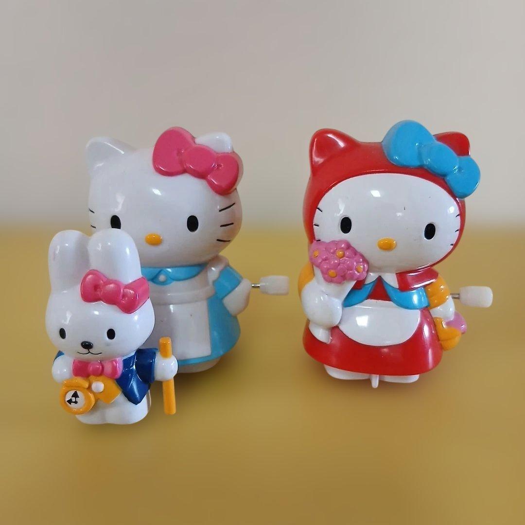 Hello Kitty Vintage Fairy Tale Wind-up Figure 2-Piece Set