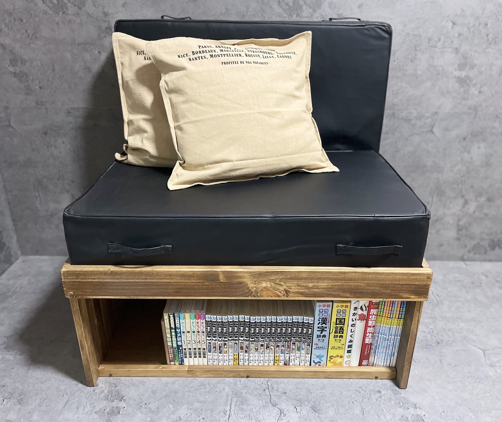 【不需要组装!成品!】1台3角色‼变身的沙发『沙发架semo1P』沙发 × 收纳架 × 播放桌 # 办公桌 # 学习机 # 工具