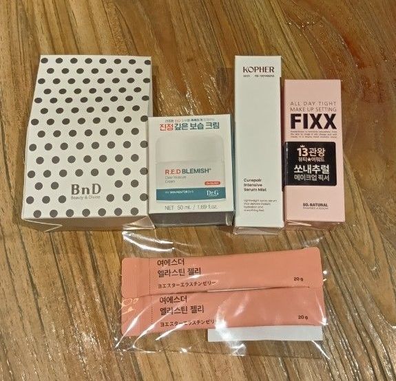 全新 未使用 带盒 韩国化妆品 正品 样品 套装 护发啫喱 KOPHER 美丽与神圣