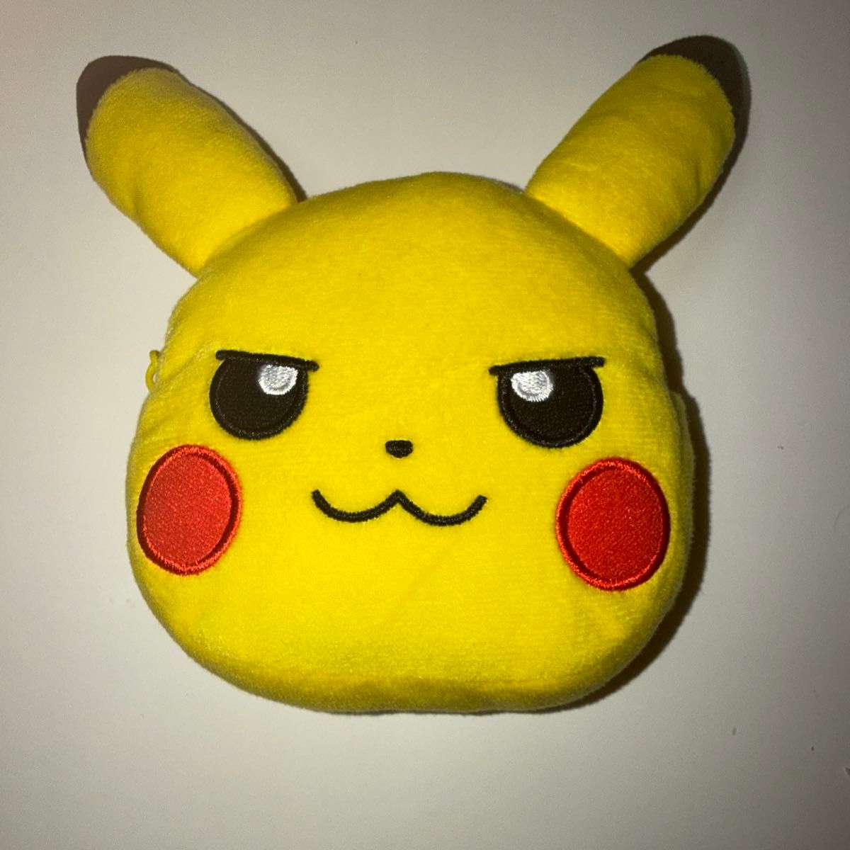 Pokémon Pikachu Face-Shaped Plush Pouch, Small Item Holder