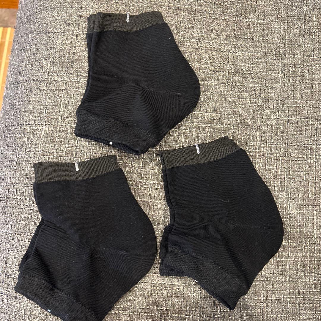 Heel Care Socks Black 3-Pack