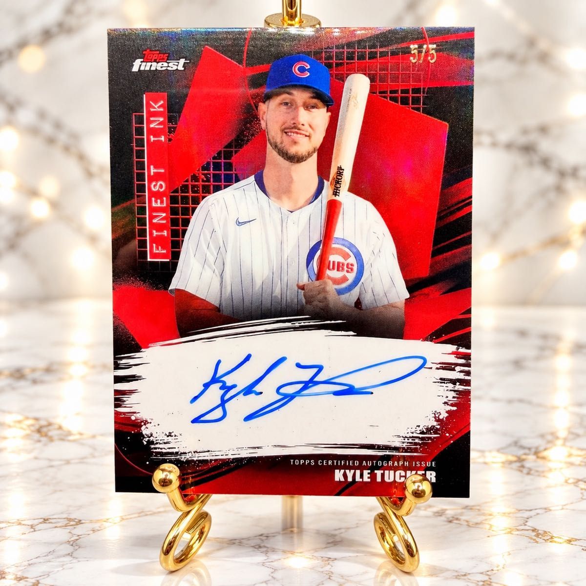 【限定5张】凯尔 · 塔克Topps Finest亲笔签名最后号码