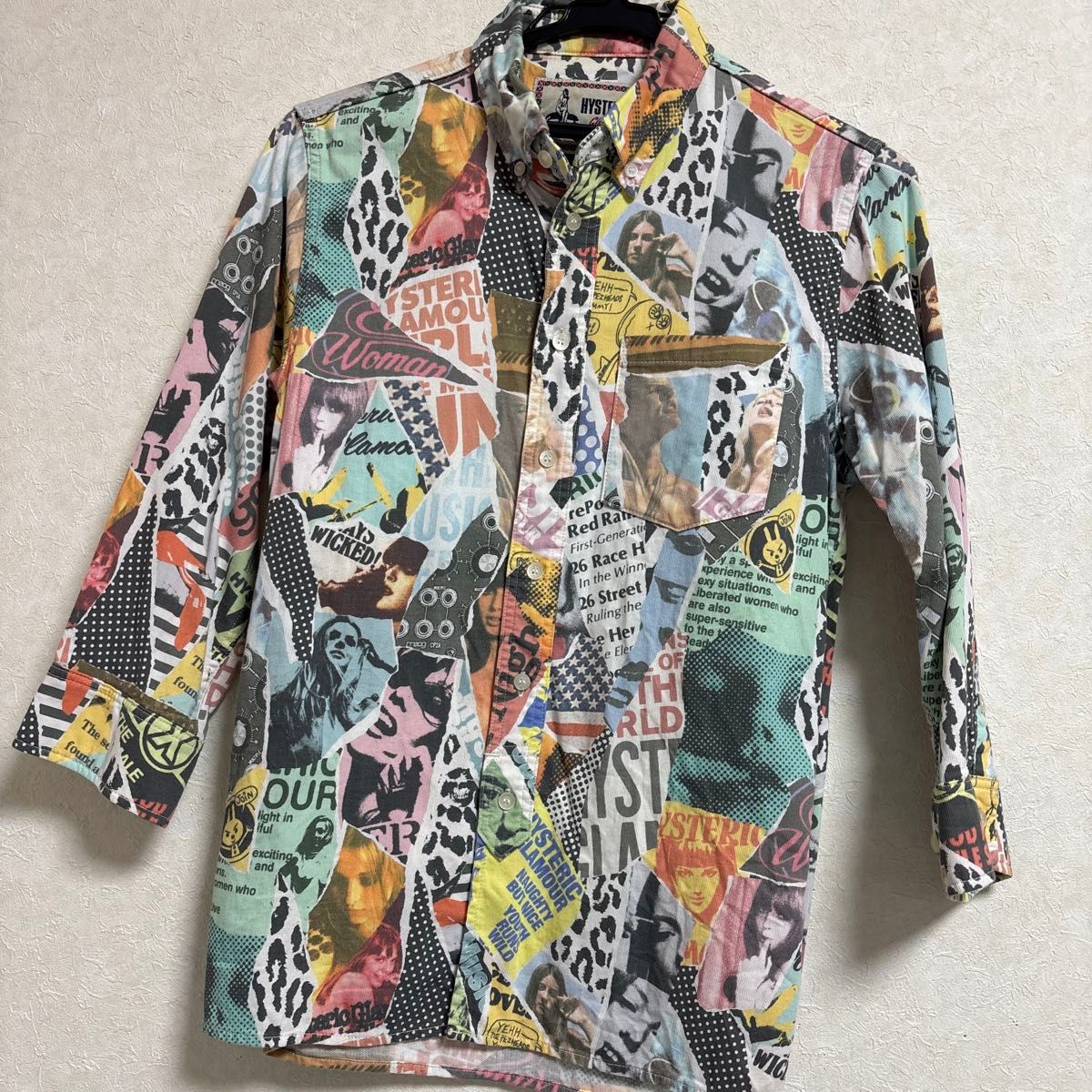 HYSTERIC GLAMOUR歇斯底里魅力总柄衬衫七分袖