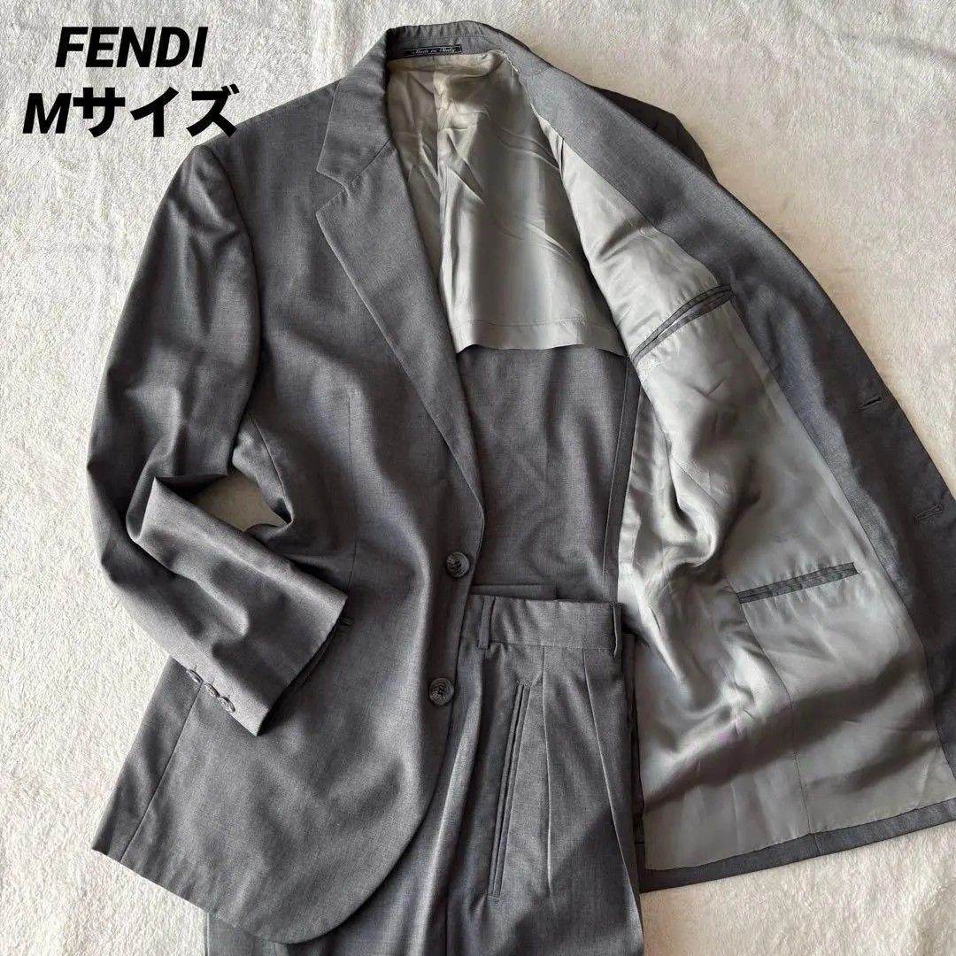 芬迪 FENDI 有瑕疵西装套装 46 码 M 灰色 羊毛