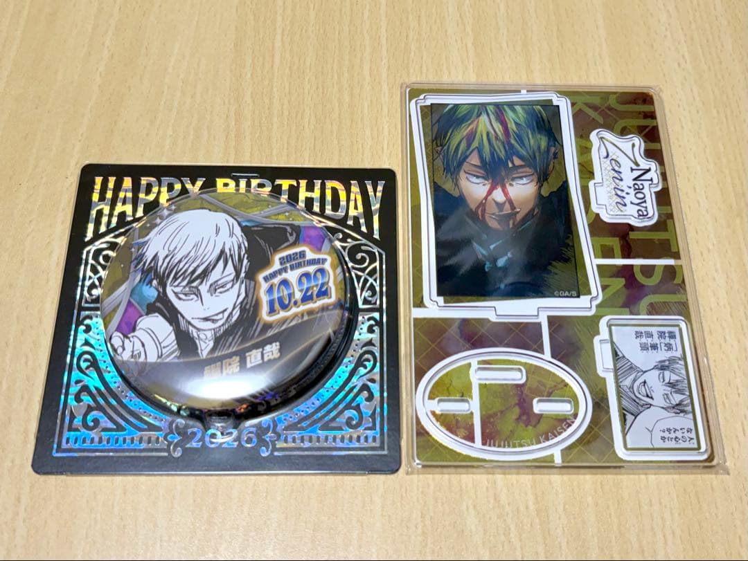 Jujutsu Kaisen Naobara Zenin Birthday Can Badge Famous Scene Diorama Figure 2-Piece Set