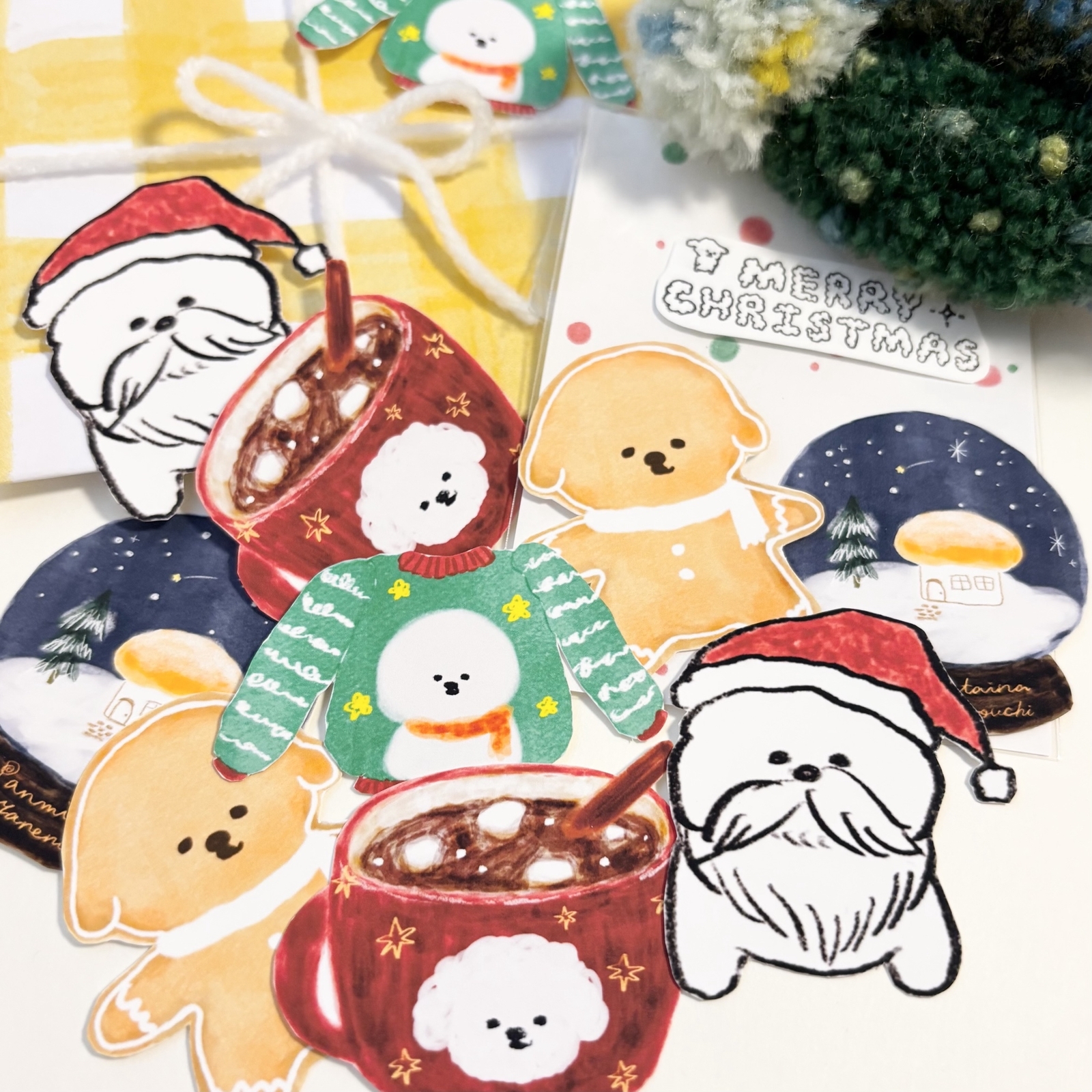 【【冬季限定】圣诞镂空卡片套装 适合制作装饰品 Mamitaro