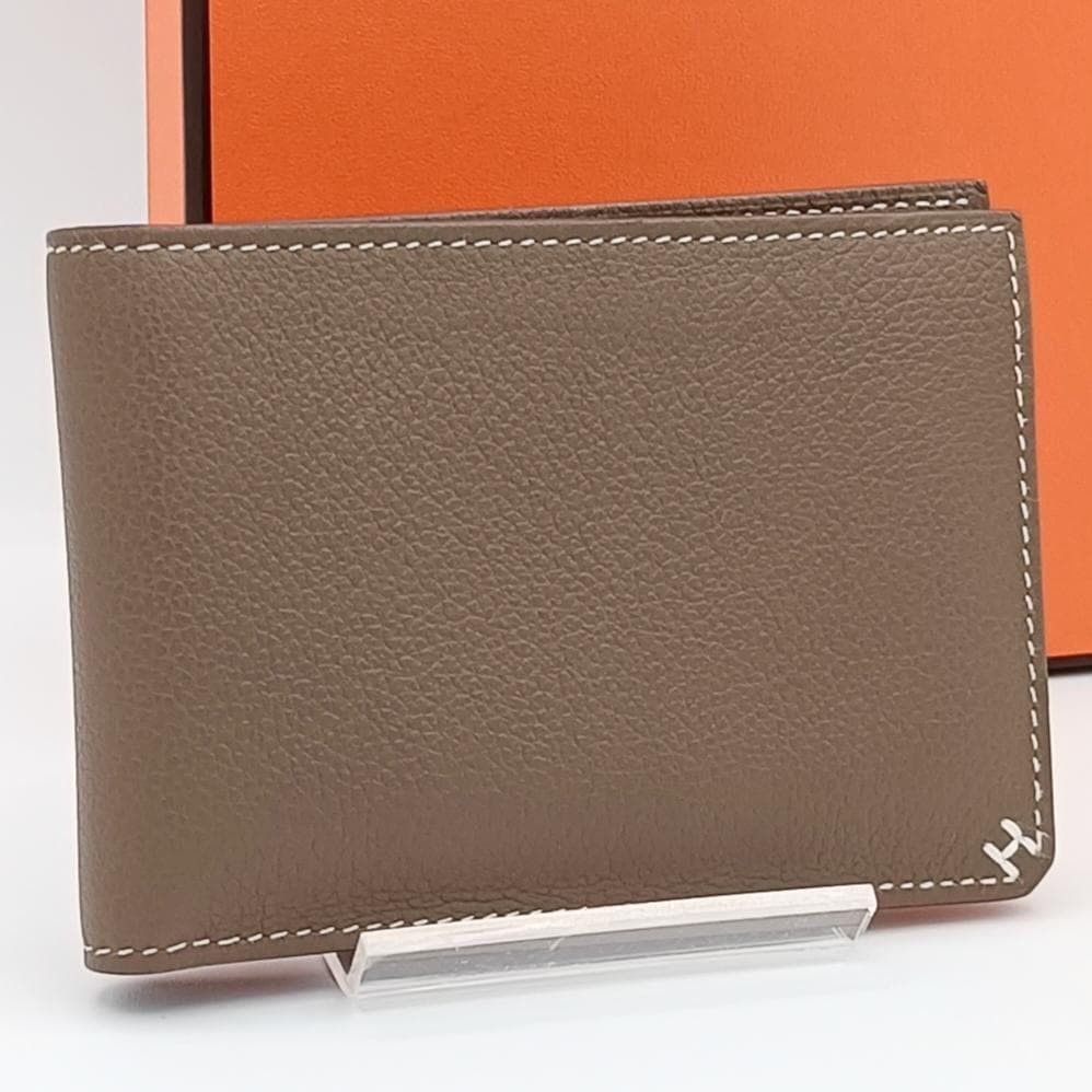 极美品　爱马仕 HERMES H系列 洲际 卡片夹 名片夹 埃图普 二折式