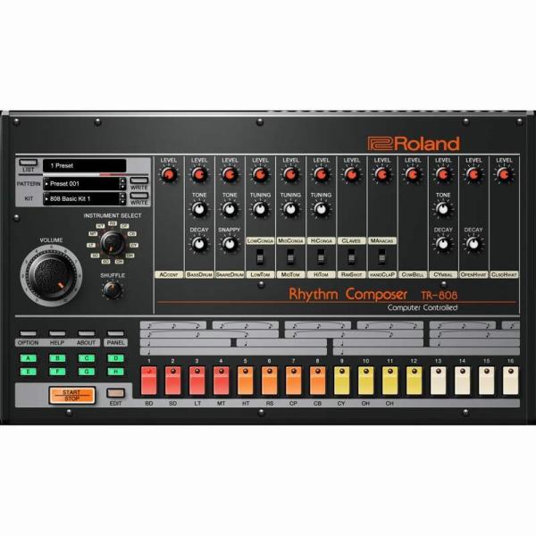 罗兰 TR-808 软件节奏作曲器【终身密钥】（罗兰）（软音源）（在线交付）（2小时内交付）