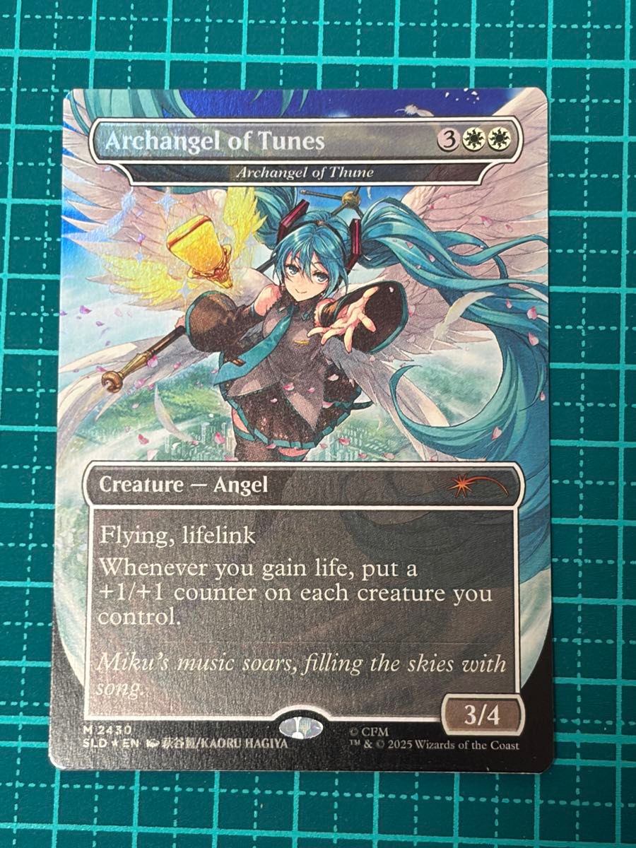 MTG 图恩的大天使 初音未来 秘密工坊 英文版 闪卡