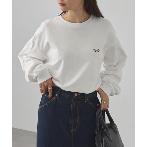 PENNEYS Custom THE FOX Logo One-Point Applique Embroidery Oversized T-Shirt Women's Men's